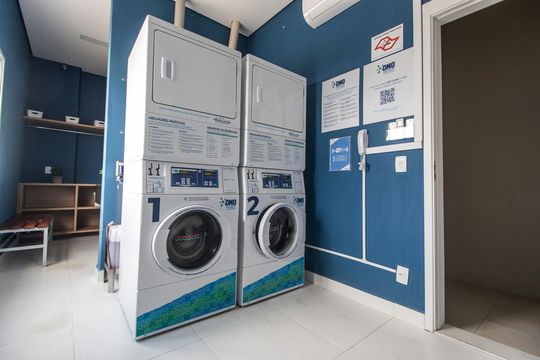 Área comum - Lavanderia de apartamento à venda com 1 quarto, 53m² em Alphaville Empresarial, Barueri