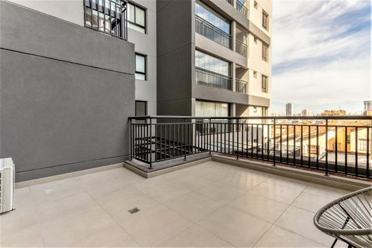 Varanda de kitnet/studio à venda com 1 quarto, 44m² em Vila Dom Pedro I, São Paulo