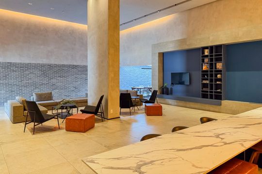 Área comum de kitnet/studio à venda com 1 quarto, 44m² em Vila Dom Pedro I, São Paulo