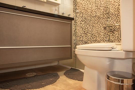 Banheiro da Suíte de apartamento para alugar com 2 quartos, 153m² em Vila Clementino, São Paulo