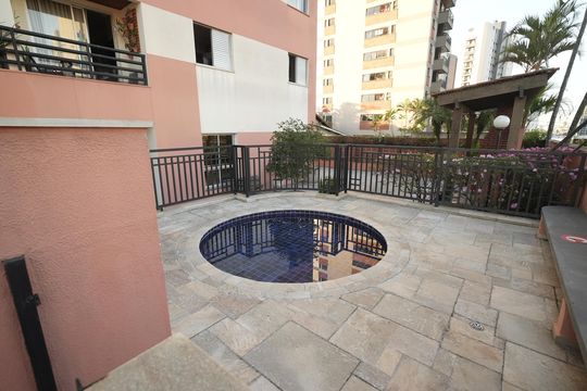 Área comum - Piscina de apartamento para alugar com 3 quartos, 87m² em Vila Lea, Santo André