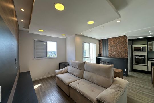 Sala de apartamento para alugar com 1 quarto, 54m² em Jardim do Líbano, Barueri
