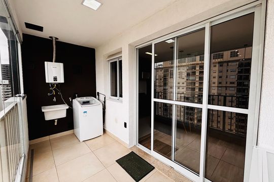 Varanda da Sala de apartamento para alugar com 2 quartos, 60m² em Alphaville Empresarial, Barueri