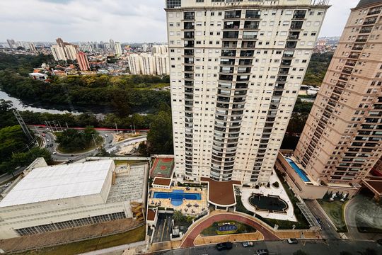 Vista da Varanda da Sala de apartamento para alugar com 2 quartos, 60m² em Alphaville Empresarial, Barueri