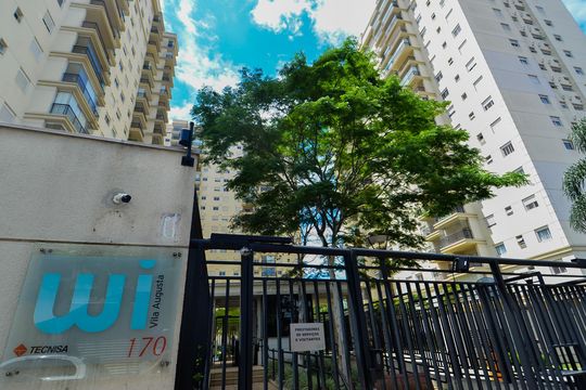 Fachada do Condominio  de apartamento para alugar com 1 quarto, 74m² em Vila Augusta, Guarulhos