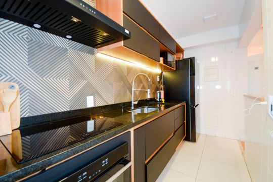 Cozinha de apartamento para alugar com 1 quarto, 74m² em Vila Augusta, Guarulhos
