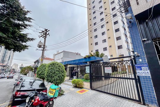 Fachada com Plaquinha de apartamento para alugar com 3 quartos, 70m² em Chácara Santo Antônio (zona Leste), São Paulo