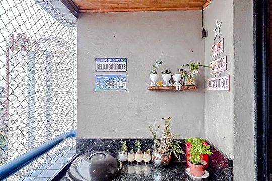 Varanda de apartamento para alugar com 3 quartos, 70m² em Chácara Santo Antônio (zona Leste), São Paulo