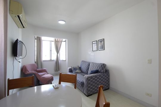 Sala de apartamento para alugar com 1 quarto, 46m² em Vila Nova Conceição, São Paulo
