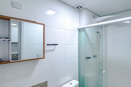 Banheiro de apartamento à venda com 1 quarto, 40m² em Vila Aricanduva, São Paulo
