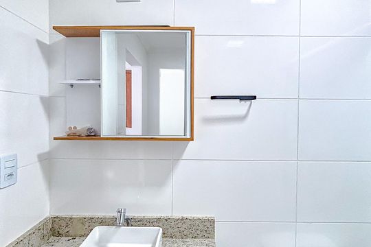 Banheiro de apartamento à venda com 1 quarto, 40m² em Vila Aricanduva, São Paulo