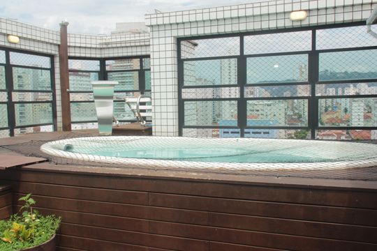 Área comum de apartamento para alugar com 3 quartos, 160m² em Boqueirão, Santos
