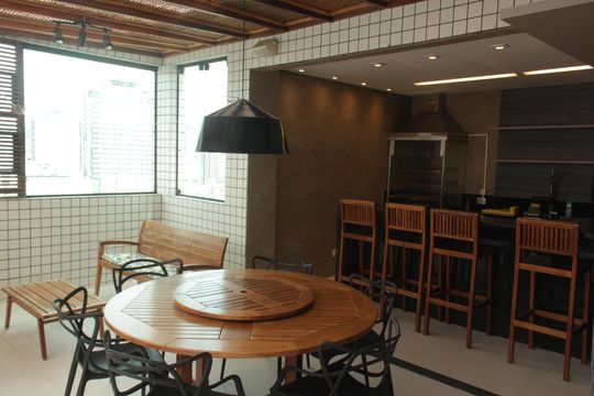 Área comum de apartamento para alugar com 3 quartos, 160m² em Boqueirão, Santos
