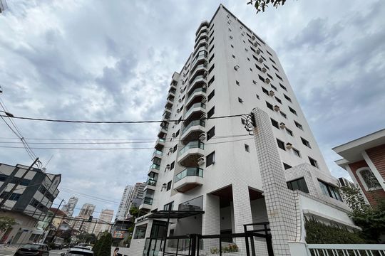 Fachada de apartamento para alugar com 3 quartos, 160m² em Boqueirão, Santos