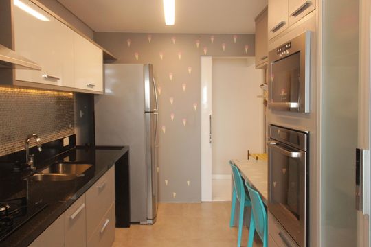 Cozinha de apartamento para alugar com 3 quartos, 160m² em Boqueirão, Santos
