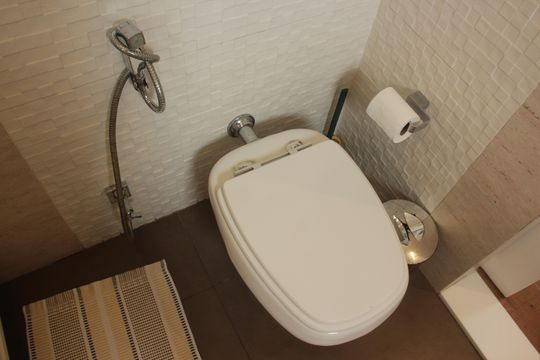 Banheiro da Suíte de apartamento para alugar com 3 quartos, 160m² em Boqueirão, Santos