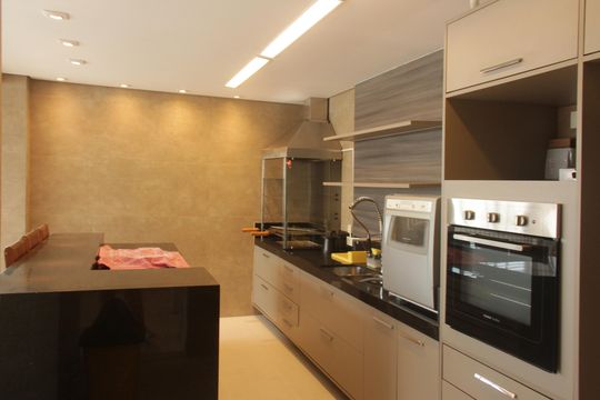 Área comum de apartamento para alugar com 3 quartos, 160m² em Boqueirão, Santos