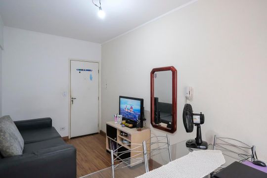 Sala de apartamento à venda com 1 quarto, 49m² em São José, São Caetano do Sul