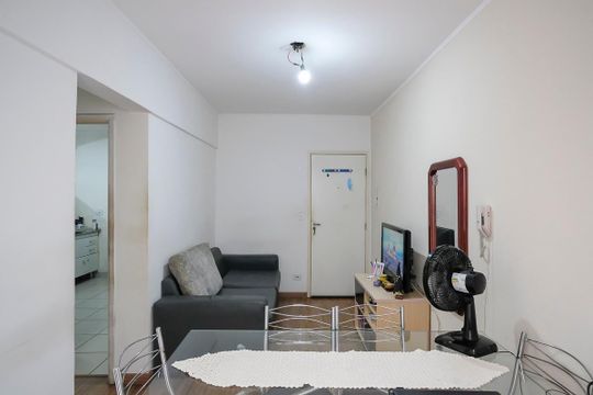 Sala de apartamento à venda com 1 quarto, 49m² em São José, São Caetano do Sul