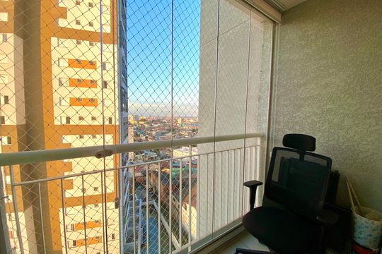 Varanda da Sala de apartamento à venda com 2 quartos, 69m² em Vila São Ricardo, Guarulhos
