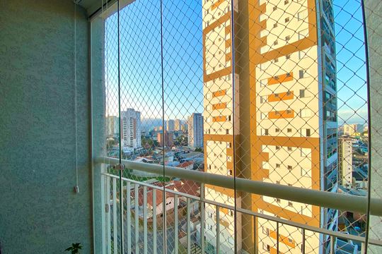 Varanda da Sala de apartamento à venda com 2 quartos, 69m² em Vila São Ricardo, Guarulhos