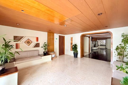Hall Social Bloco  de apartamento para alugar com 2 quartos, 60m² em Campo Belo, São Paulo