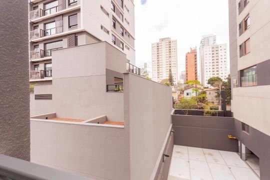 Vista Viaranda do Studio  de kitnet/studio à venda com 1 quarto, 24m² em Brooklin Paulista, São Paulo