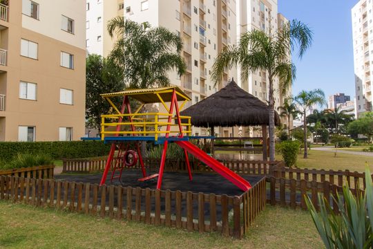 Área comum - Playground de apartamento para alugar com 3 quartos, 80m² em Jardim Tupanci, Barueri