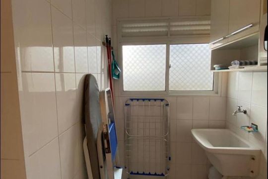 Área de serviço de apartamento para alugar com 1 quarto, 45m² em Campos Elíseos, São Paulo