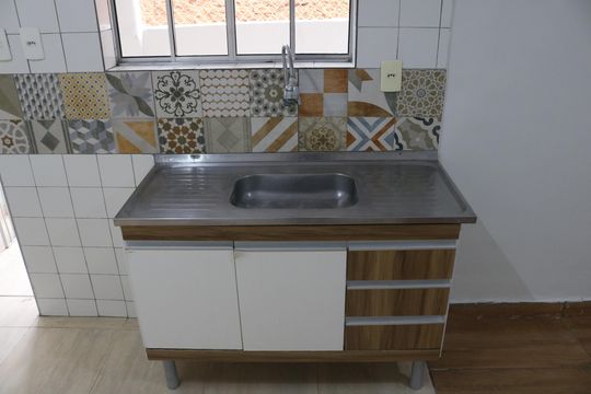 Sala e Cozinha  de casa para alugar com 1 quarto, 40m² em Vila Leopoldina, São Paulo