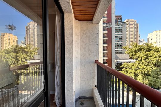 Varanda de apartamento para alugar com 2 quartos, 54m² em Vila Nova Conceição, São Paulo