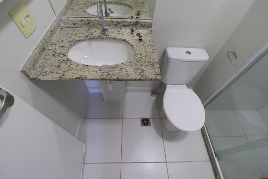 Banheiro  de apartamento para alugar com 2 quartos, 47m² em Campos Elíseos, Ribeirão Preto