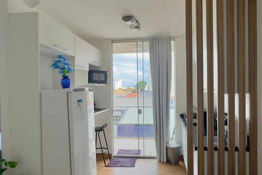 Cozinha de kitnet/studio para alugar com 1 quarto, 40m² em Vila Augusta, Guarulhos