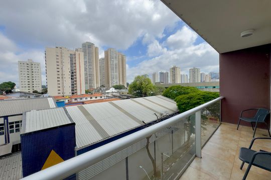 Varanda de kitnet/studio para alugar com 1 quarto, 40m² em Vila Augusta, Guarulhos