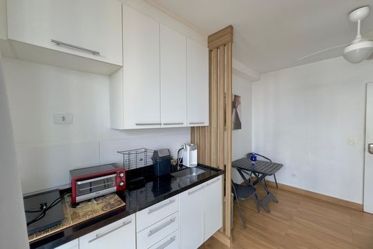Cozinha de kitnet/studio para alugar com 1 quarto, 40m² em Vila Augusta, Guarulhos