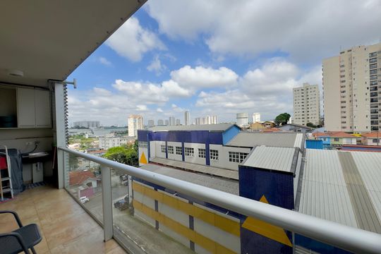 Varanda de kitnet/studio para alugar com 1 quarto, 40m² em Vila Augusta, Guarulhos