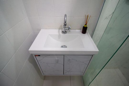 Banheiro social de apartamento para alugar com 2 quartos, 52m² em Vila Esperanca, Sorocaba
