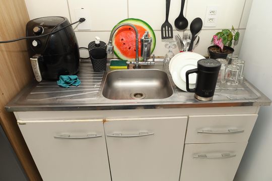 Cozinha de apartamento à venda com 2 quartos, 42m² em Jardim Nossa Senhora do Carmo, São Paulo