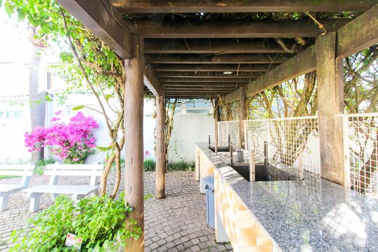 Área comum - Churrasqueira de casa de condomínio à venda com 2 quartos, 88m² em Rio Branco, Canoas