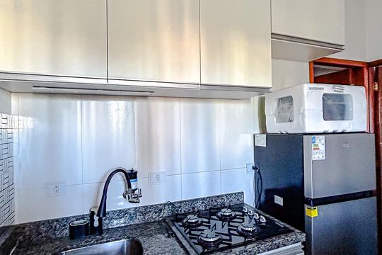 Sala/cozinha de apartamento para alugar com 1 quarto, 30m² em Jardim Helena, São Paulo