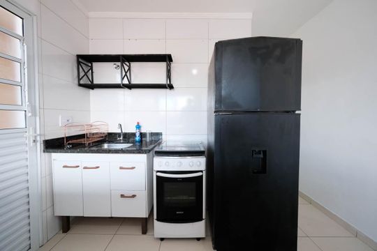Sala/Cozinha de casa para alugar com 1 quarto, 40m² em Vila Dalila, São Paulo