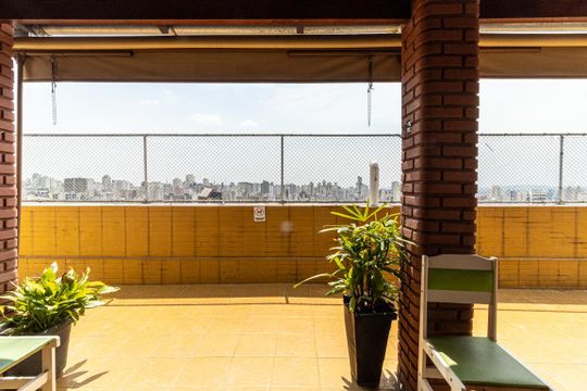 Terraço de kitnet/studio à venda com 1 quarto, 36m² em Campos Elíseos, São Paulo