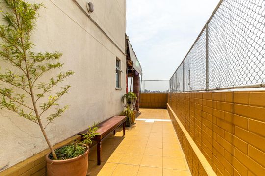 Terraço de kitnet/studio à venda com 1 quarto, 36m² em Campos Elíseos, São Paulo