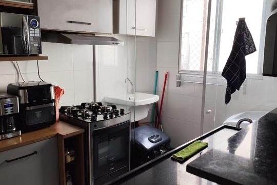 Cozinha de apartamento à venda com 2 quartos, 42m² em Vila Izabel, Guarulhos