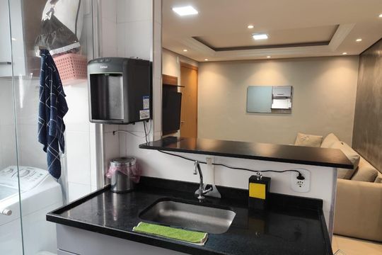 Cozinha de apartamento à venda com 2 quartos, 42m² em Vila Izabel, Guarulhos