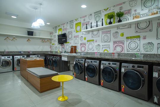 Área comum - Lavanderia de apartamento para alugar com 2 quartos, 105m² em Bela Vista, São Paulo