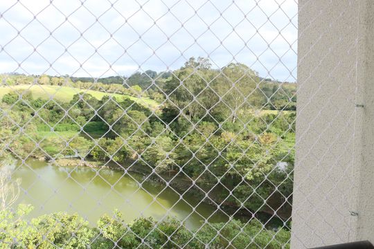 Vista Varanda Sala de apartamento para alugar com 2 quartos, 47m² em Vila Monte Serrat, Cotia