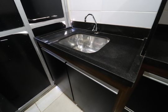 Cozinha de apartamento para alugar com 3 quartos, 73m² em Jardim Europa, Uberlândia
