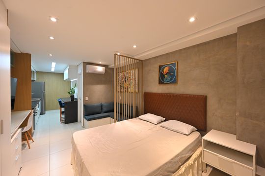 Quarto de apartamento para alugar com 1 quarto, 38m² em Mirandópolis, São Paulo