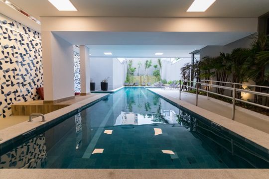 Área comum de apartamento para alugar com 1 quarto, 38m² em Mirandópolis, São Paulo